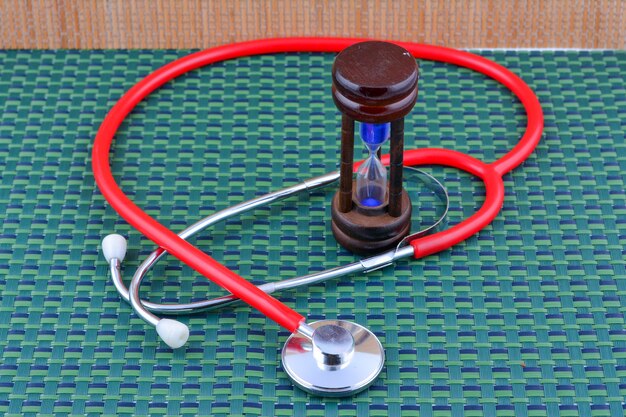 A gavel hitting a sound block, with the WHO logo subtly visible in the background, symbolizing the decision-making process at the World Health Assembly.
