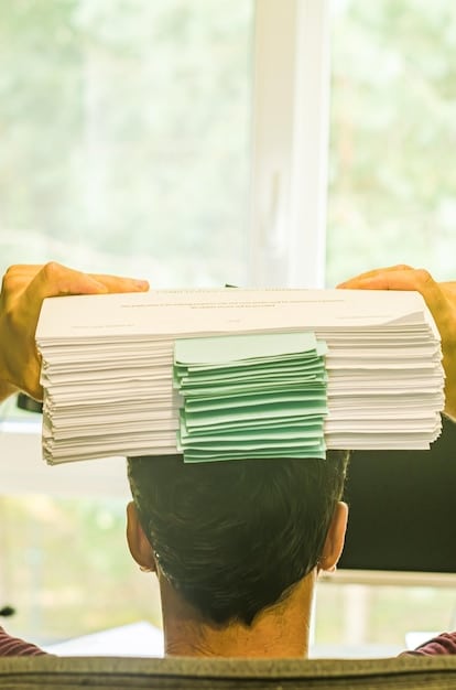 A split-screen image showing one side with receipts neatly organized in folders and the other side with a person carefully entering expense data into accounting software.